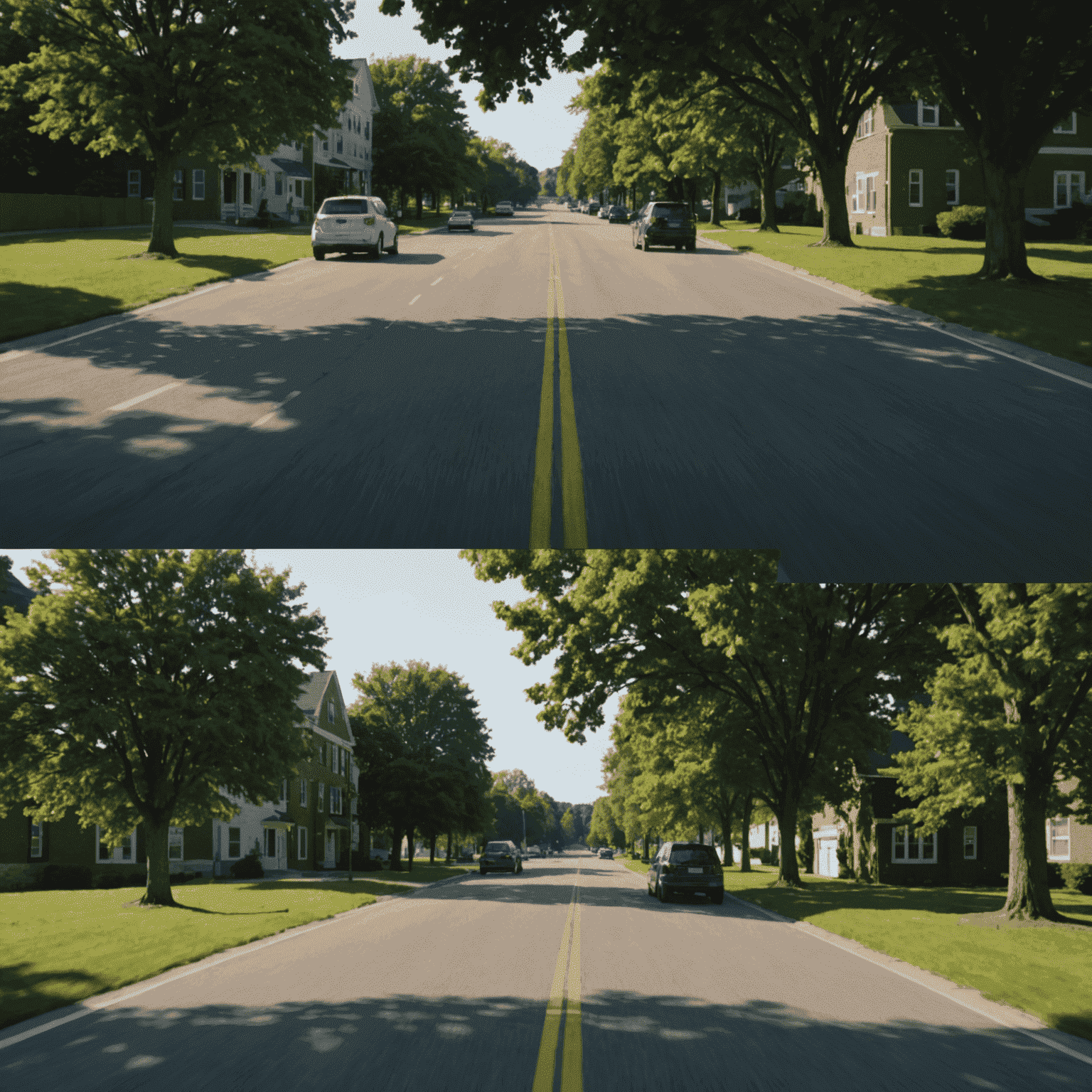 A split-screen view showing original footage on one side and the same footage with applied visual effects on the other, emphasizing real-time rendering capabilities